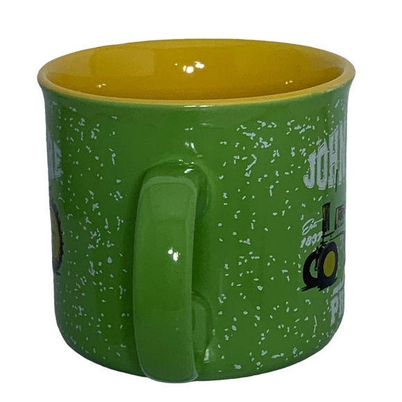 JOHN DEERE Jumbo Mug Made with Pride Officially Lic 21.5 oz Green Yellow Tractor - Picture 3 of 16